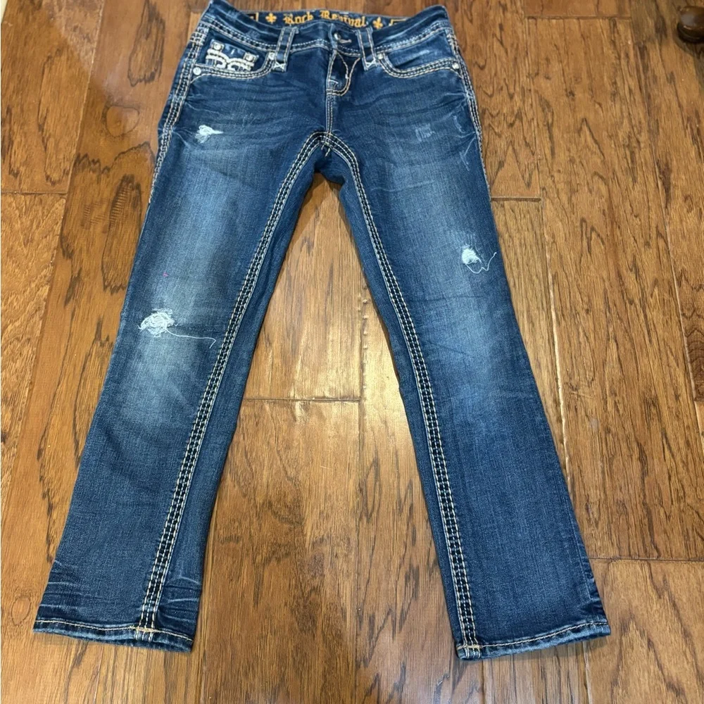 Rock Revival “Sukara” Crop Skinny Jeans – Size 25 - Picture 4 of 12